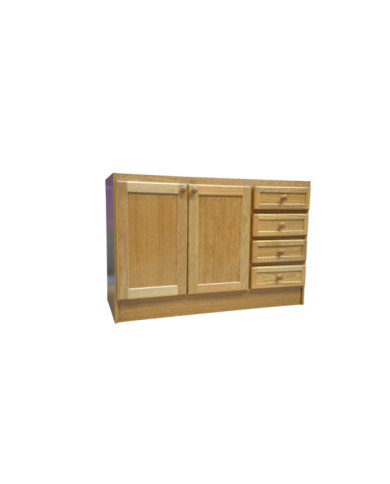 MUEBLE BAJO MESADA CON PUERTAS Y CAJONES 120cm