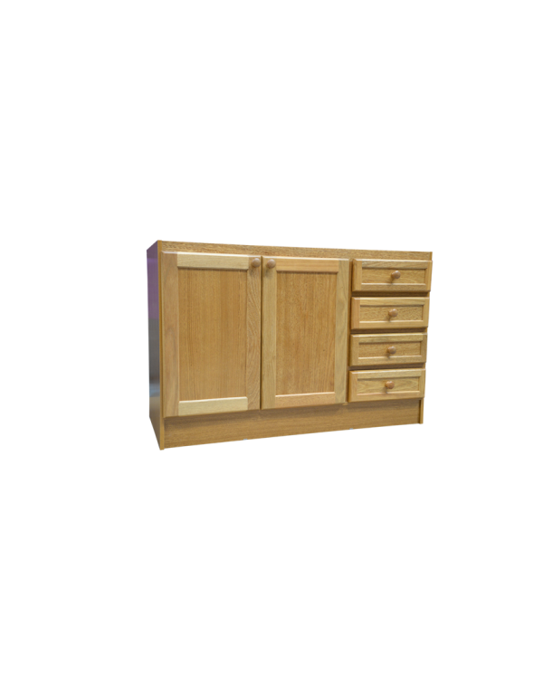 MUEBLE BAJO MESADA CON PUERTAS Y CAJONES 120cm