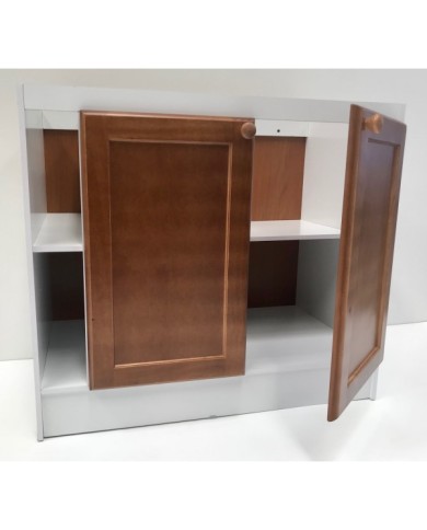 BAJO CON 2 PUERTAS Y BODEGA ECO PINO MIEL