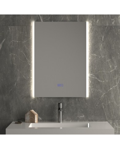 ESPEJO C/LED Y DESEMPAÑADOR 60X80