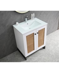 MUEBLE BLANCO C/BASE DE ALUMINIO 70CM