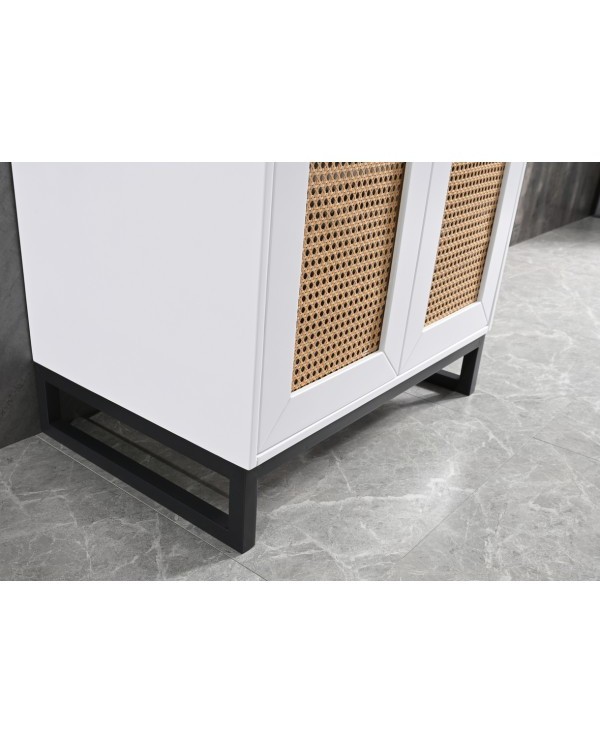 MUEBLE BLANCO C/BASE DE ALUMINIO 70CM