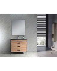 MUEBLE C/ALUMINIO Y CAJONES 90CM