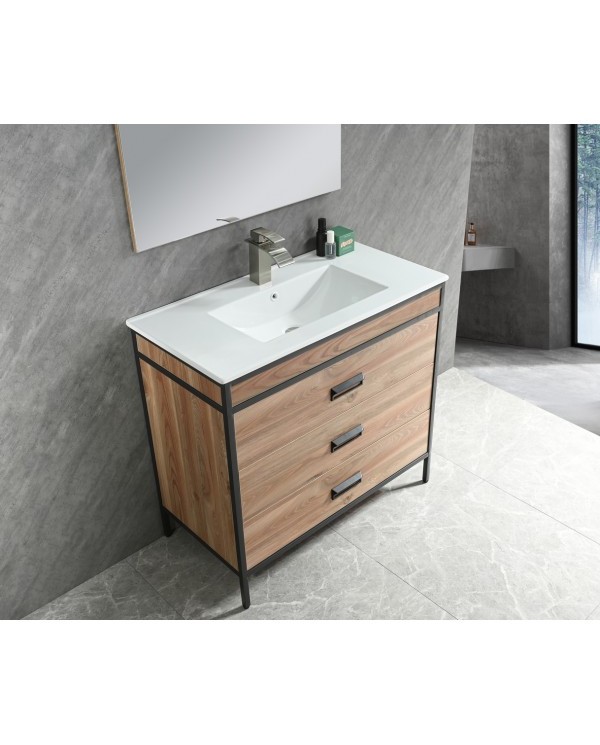 MUEBLE C/ALUMINIO Y CAJONES 90CM