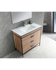 MUEBLE C/ALUMINIO Y CAJONES 90CM