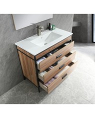 MUEBLE C/ALUMINIO Y CAJONES 90CM