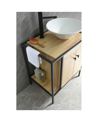 MUEBLE C/ALUMINIO Y BACHA 67 CM