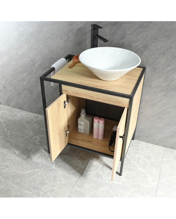 MUEBLE C/ALUMINIO Y BACHA 67 CM