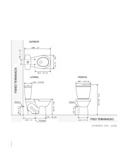 INODORO C/ MOCHILA NEGRO