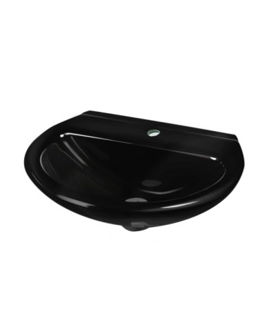 LAVATORIO Y PEDESTAL NEGRO