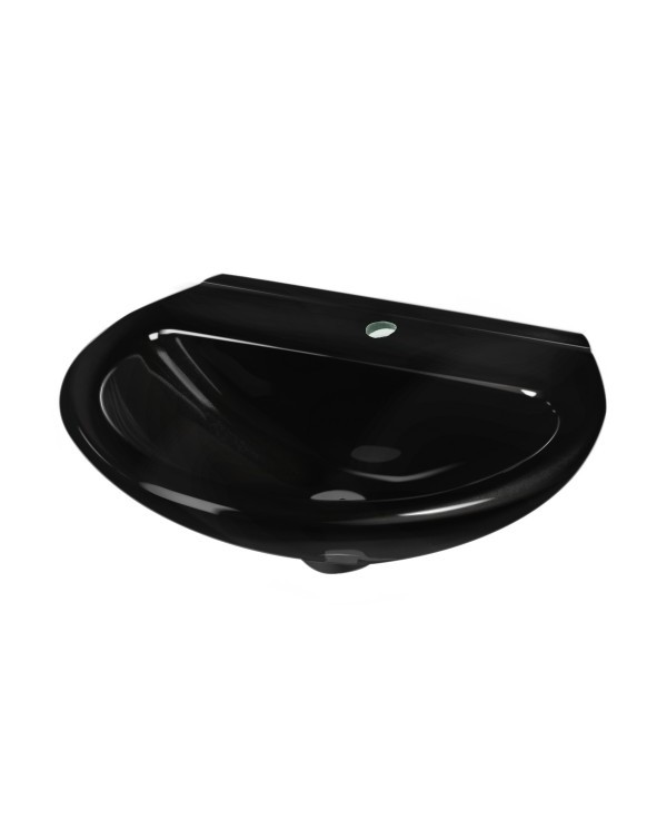 LAVATORIO Y PEDESTAL NEGRO