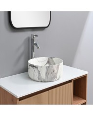 BACH.APOYO 40CM C/VALV MARMOL(524A-P305M