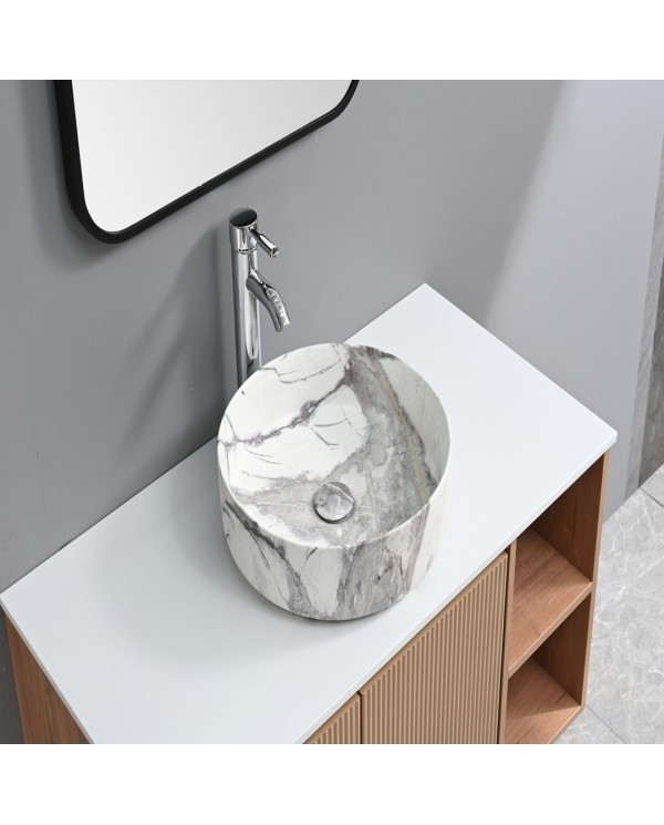 BACH.APOYO 40CM C/VALV MARMOL(524A-P305M