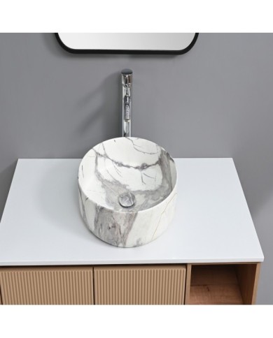 BACH.APOYO 40CM C/VALV MARMOL(524A-P305M
