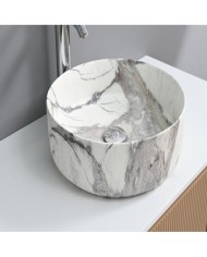 BACH.APOYO 40CM C/VALV MARMOL(524A-P305M