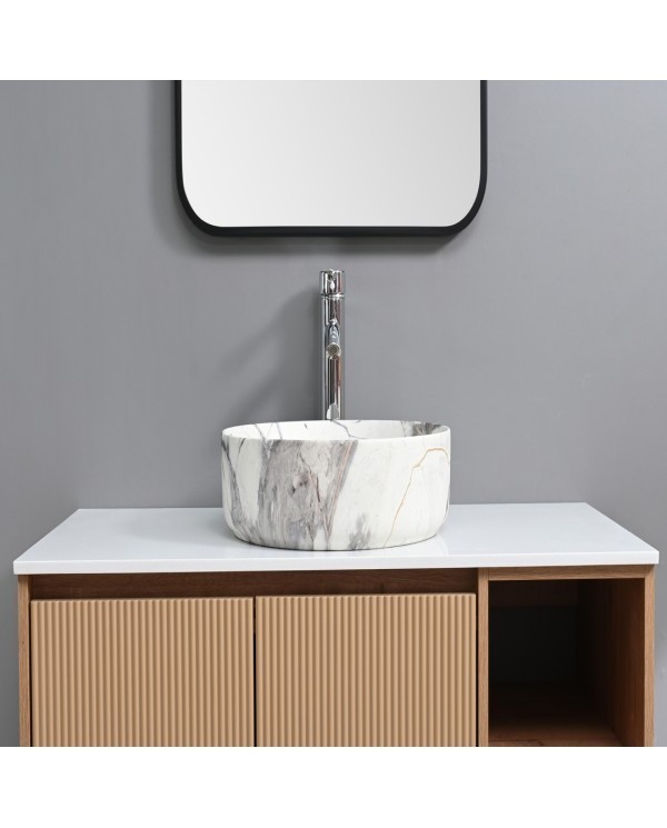 BACH.APOYO 40CM C/VALV MARMOL(524A-P305M