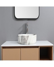 BACH.APOYO 40CM C/VALV MARMOL(524A-P305M